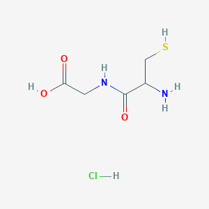 molecular formula C5H11ClN2O3S B3061016 Cysteinylglycine--hydrogen chloride (1/1) CAS No. 2601-47-0