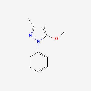 molecular formula C11H12N2O B3061020 5-Methoxy-3-methyl-1-phenyl-1H-pyrazole CAS No. 27349-35-5
