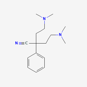 Butyronitrile, 4-(dimethylamino)-2-(2-(dimethylamino)ethyl)-2-phenyl-