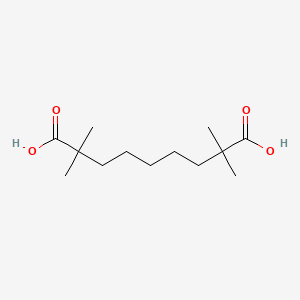 molecular formula C13H24O4 B3061033 2,2,8,8-Tetramethylnonanedioic acid CAS No. 30313-67-8