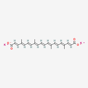 molecular formula C24H26K2O4 B3061044 Dipotassium 6,6'-diapo-psi,psi-carotenedioate CAS No. 33261-80-2