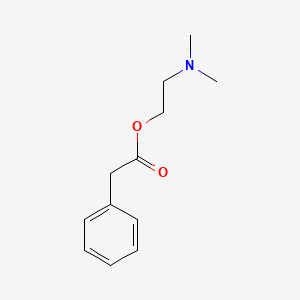 molecular formula C12H17NO2 B3061055 Acetic acid, phenyl-, 2-(dimethylamino)ethyl ester CAS No. 36882-00-5