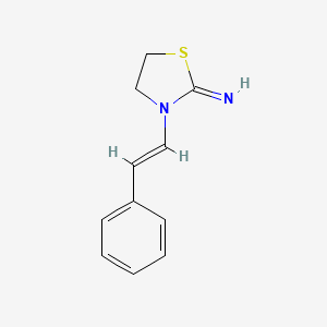 2-Thiazolidinimine, 3-(2-phenylethenyl)-, (E)-