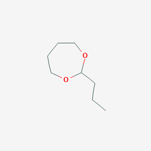 molecular formula C8H16O2 B3061064 2-Propyl-1,3-dioxepane CAS No. 38503-12-7