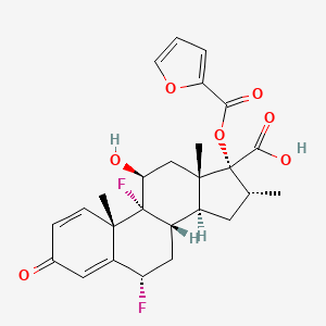 molecular formula C26H28F2O7 B3061069 M10 OF fluticasone furoate CAS No. 397864-63-0