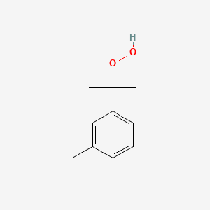 molecular formula C10H14O2 B3061080 1-(2-Hydroperoxypropan-2-yl)-3-methylbenzene CAS No. 4198-72-5