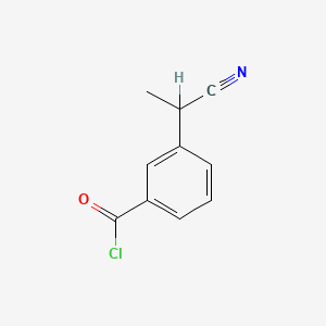3-(1-Cyanoethyl)benzoyl chloride