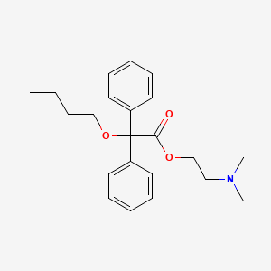 molecular formula C22H29NO3 B3061087 2-(Dimethylamino)ethyl butoxy(diphenyl)acetate CAS No. 4348-15-6