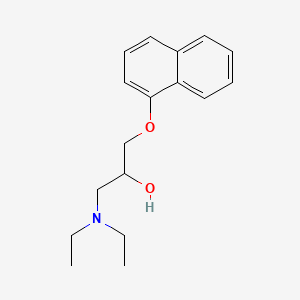 molecular formula C17H23NO2 B3061094 1-(Diethylamino)-3-(1-naphthalenyloxy)-2-propanol CAS No. 4662-18-4