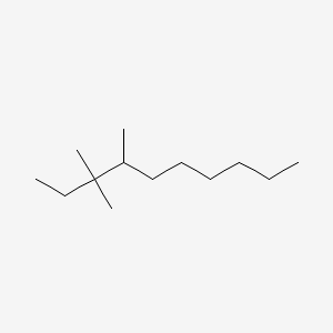 molecular formula C13H28 B3061096 3,3,4-Trimethyldecane CAS No. 49622-18-6