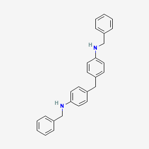 molecular formula C27H26N2 B3061106 N-benzyl-N-{4-[4-(benzylamino)benzyl]phenyl}amine CAS No. 51050-64-7