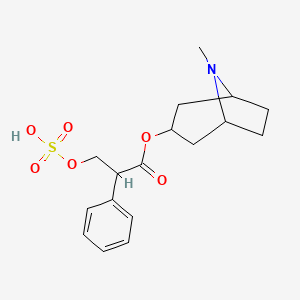 molecular formula C17H23NO6S B3061113 Atropine O-(hydrogen sulphate) CAS No. 5226-98-2