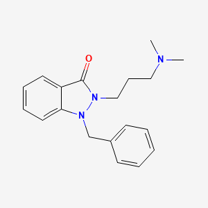 3H-Indazol-3-one, 2-(3-(dimethylamino)propyl)-1,2-dihydro-1-(phenylmethyl)-