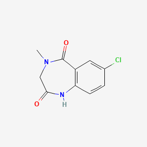 molecular formula C10H9ClN2O2 B3061170 7-氯-4-甲基-3,4-二氢-1H-苯并[e][1,4]二氮杂卓-2,5-二酮 CAS No. 5973-29-5
