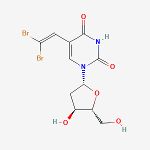 5-(2,2-dibromoethenyl)-1-[(2R,4S,5R)-4-hydroxy-5-(hydroxymethyl)oxolan-2-yl]pyrimidine-2,4-dione