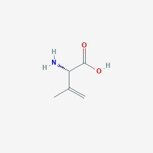 molecular formula C5H9NO2 B3061184 3-Butenoic acid, 2-amino-3-methyl-, (S)- CAS No. 61376-23-6