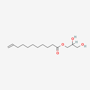 molecular formula C14H26O4 B3061186 Glyceryl 1-undecylenate CAS No. 62285-15-8