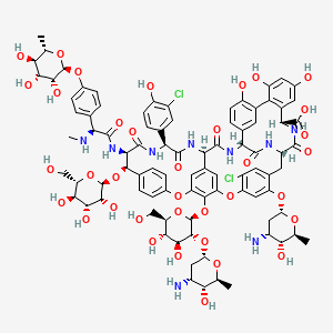 molecular formula C89H101Cl2N9O36 B3061247 Avoparcin-beta CAS No. 73957-87-6