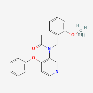 molecular formula C21H20N2O3 B3061333 Carbon C 11 PBR-28 CAS No. 1005325-43-8