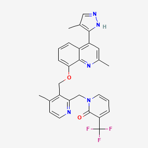 molecular formula C28H24F3N5O2 B3061403 JSM-10292 CAS No. 1064674-16-3