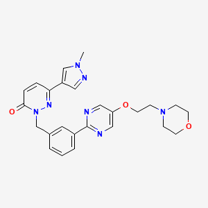 molecular formula C25H27N7O3 B3061435 EMD 1204831 CAS No. 1100598-15-9