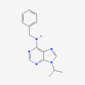 molecular formula C15H17N5 B3061470 N-benzyl-9-isopropyl-9H-purin-6-amine CAS No. 111853-20-4