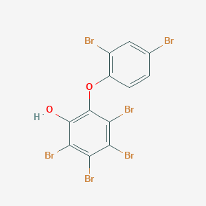 molecular formula C12H4Br6O2 B3061478 2,3,4,5-tetrabromo-6-(2,4-dibromophenoxy)phenol CAS No. 111863-67-3