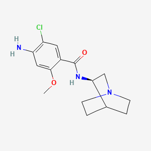 molecular formula C15H20ClN3O2 B3061539 Zacopride, (R)- CAS No. 123441-85-0