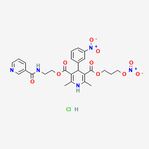 molecular formula C26H28ClN5O10 B3061596 CD-832.HCl CAS No. 129904-55-8