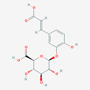 molecular formula C15H16O10 B030616 咖啡酸 3-O-葡萄糖醛酸苷 CAS No. 1093679-73-2
