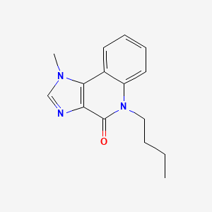 4H-Imidazo(4,5-c)quinolin-4-one, 1,5-dihydro-5-butyl-1-methyl-