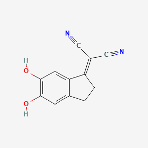 Propanedinitrile, (2,3-dihydro-5,6-dihydroxy-1H-inden-1-ylidene)-