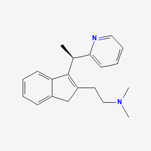 molecular formula C20H24N2 B3061677 Dimetindene, (R)- CAS No. 135821-89-5