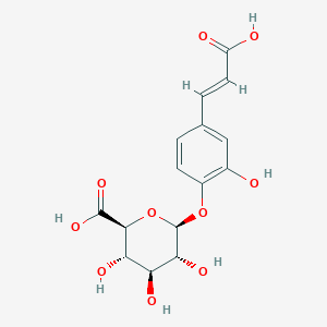 molecular formula C15H16O10 B030617 咖啡酸4-O-葡萄糖醛酸酯 CAS No. 1093679-71-0