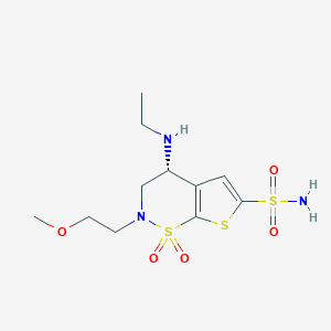 molecular formula C11H19N3O5S3 B3061714 AL-4623A free base CAS No. 138890-59-2