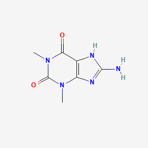 molecular formula C7H9N5O2 B3062219 8-amino-1,3-dimethyl-7H-purine-2,6-dione CAS No. 19410-53-8