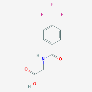 molecular formula C10H8F3NO3 B030623 N-[4-(Trifluoromethyl)benzoyl]glycine CAS No. 89035-91-6