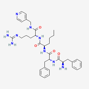 molecular formula C36H49N9O4 B3062350 CR665 CAS No. 228546-92-7
