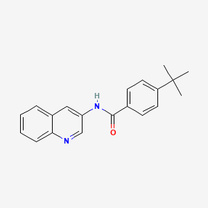 molecular formula C20H20N2O B3062601 Benzamide, 4-(1,1-dimethylethyl)-N-3-quinolinyl- CAS No. 331850-72-7