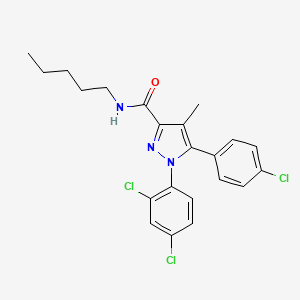 molecular formula C22H22Cl3N3O B3062611 O-1269 CAS No. 336615-64-6