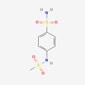 molecular formula C7H10N2O4S2 B3062827 4-Methanesulfonylamino-benzenesulfonamide CAS No. 4426-90-8