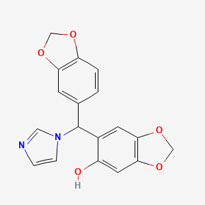 6-(benzo[d][1,3]dioxol-5-yl(1H-imidazol-1-yl)methyl)benzo[d][1,3]dioxol-5-ol