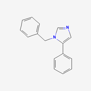 molecular formula C16H14N2 B3062988 1-benzyl-5-phenyl-1H-imidazole CAS No. 53704-79-3