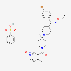 molecular formula C34H43BrN4O6S B3063056 Ancriviroc besylate CAS No. 565428-86-6