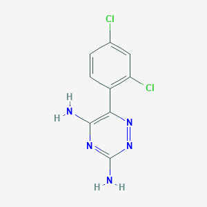 molecular formula C9H7Cl2N5 B030631 6-(2,4-Dichlorophenyl)-1,2,4-triazine-3,5-diamine CAS No. 38943-76-9