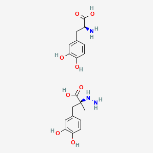 molecular formula C19H25N3O8 B3063111 CARBIDOPA-LEVODOPA MIXTURE CAS No. 57308-51-7