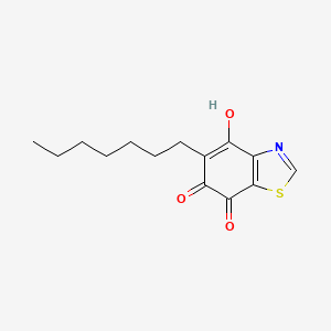 molecular formula C14H17NO3S B3063201 5-n-Heptyl-6-hydroxy-4,7-dioxobenzothiazole CAS No. 611207-02-4