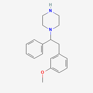1-(2-(3-Methoxyphenyl)-1-phenylethyl)piperazine