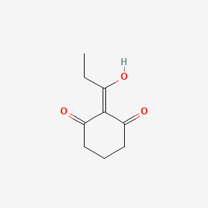 molecular formula C9H12O3 B3063252 2-Propionyl-3-hydroxy-2-cyclohexene-1-one CAS No. 62847-90-9
