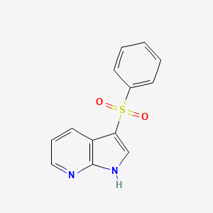 molecular formula C13H10N2O2S B3063258 3-(phenylsulfonyl)-1H-pyrrolo[2,3-b]pyridine CAS No. 633303-90-9